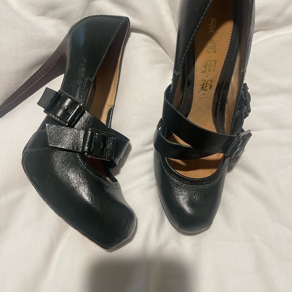 L.A.M.B. Gwen stefani stiletto heel leather Mary Jane shoes - Picture 3 of 9